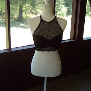No Boundaries Black Lace Racerback Bralette 36B